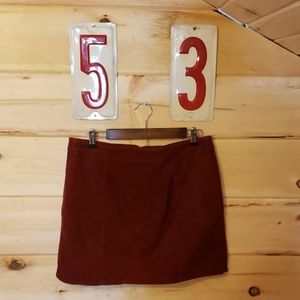 Charlotte Russe Cord Mini Skirt